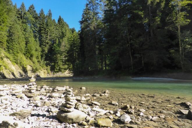 Ammer zwischen Bad Bayersoien und dem Kraftwerk Kammerl