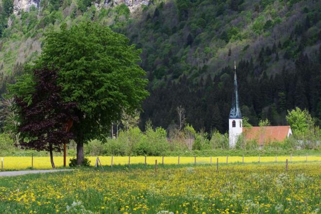 Radtour Kloster Ettal und Schloss Linderhof - Blick auf Graswang