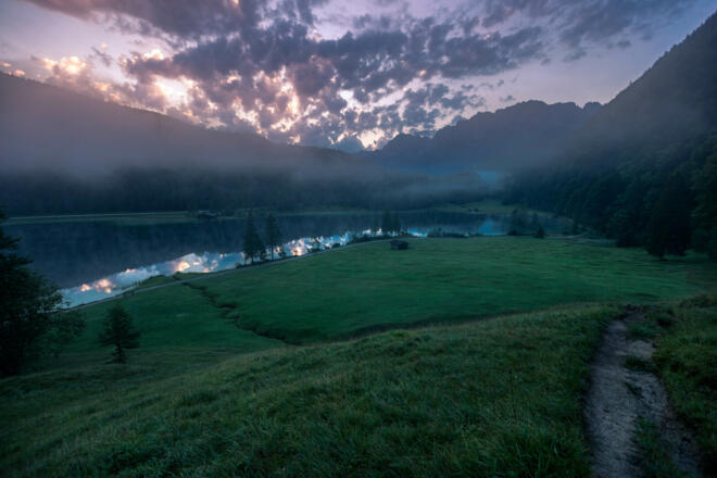 Der Ferchensee bei Mittenwald