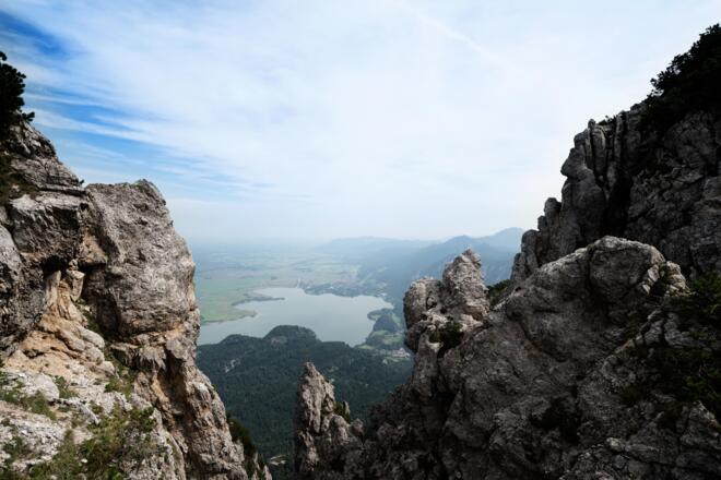 Kochelsee vom Gratweg Herzogstand - Heimgarten