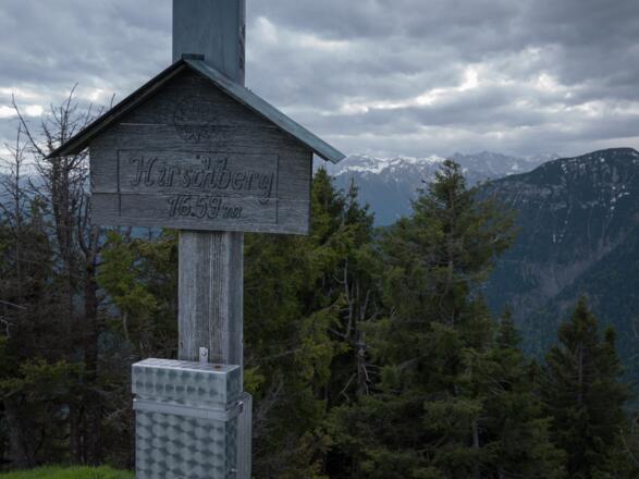 Blick vom Hirschberg in Richtung Karwendel