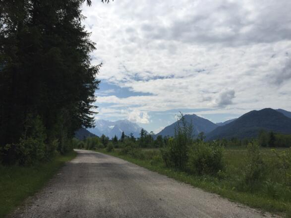 Richtung Oberau von den Sieben Quellen kommend