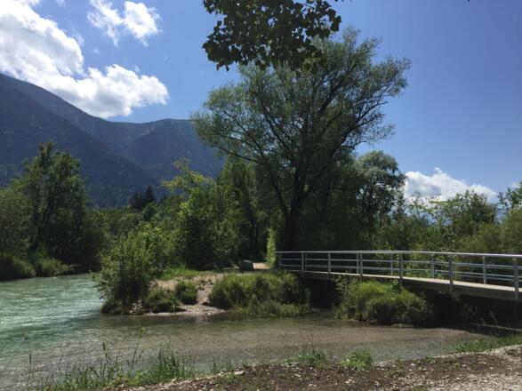 Loisachradweg Ostseite Eschenlohe - Oberau