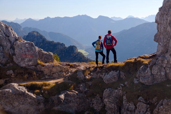Bergtour Teufelstättkopf - Blick auf Estergebirge