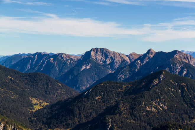 Bergtour - Kreuzspitze Blick vom Säuling