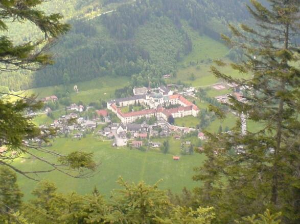 Kloster Ettal aus der Vogelperspektive