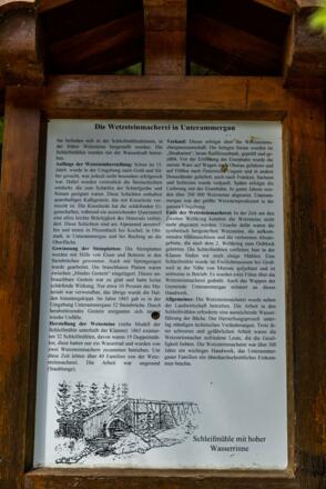 Infotafel Wetzsteinmacherei