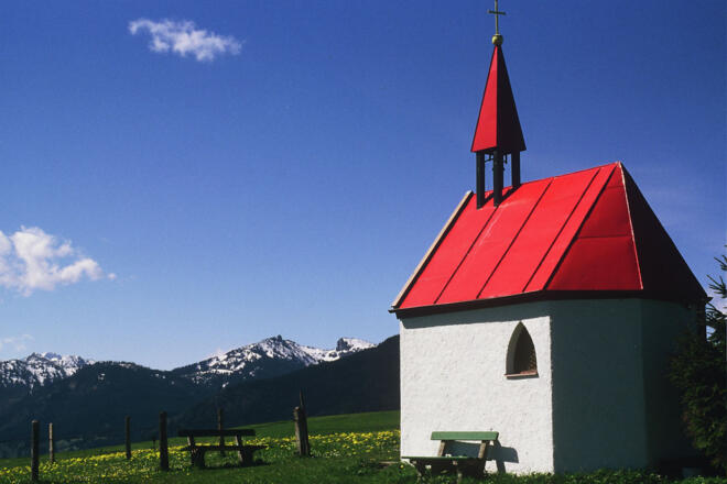 Fernwanderweg Meditationsweg Ammergauer Alpen - Fatimakapelle
