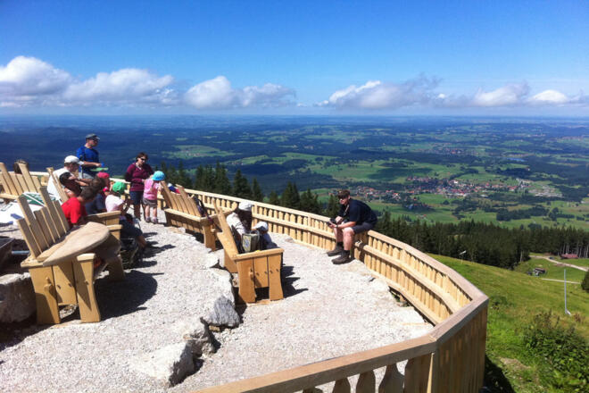 Fernwanderweg Meditationsweg Ammergauer Alpen - Zeitberggipfel am Hörnle