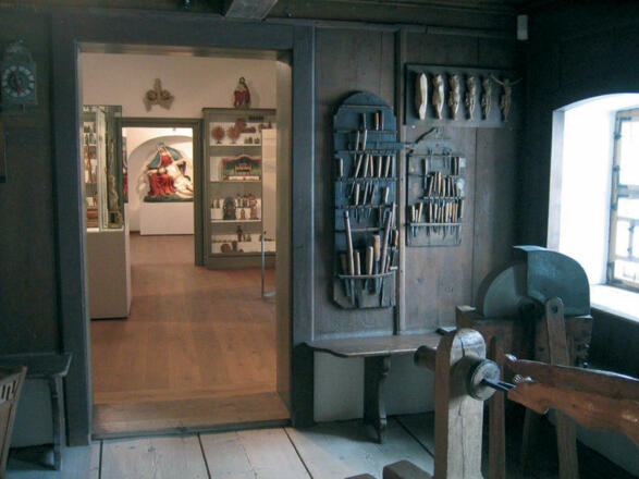 Schnitzerstube im Oberammergau Museum