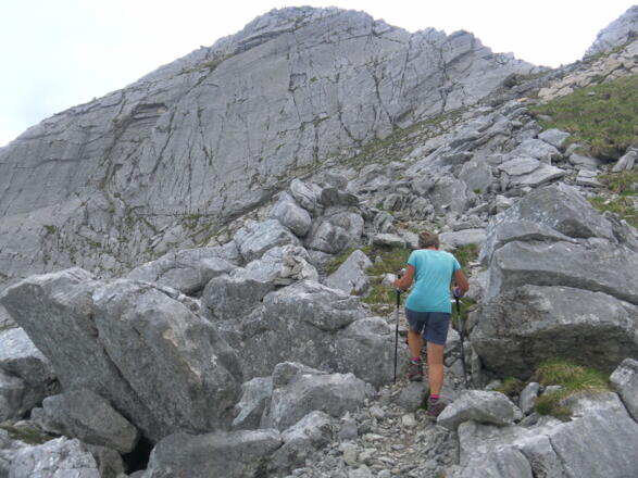 Zustieg Krapfenkarspitze
