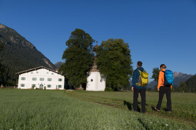 Meditationsweg Ammergauer Alpen - an der Getrudiskapelle