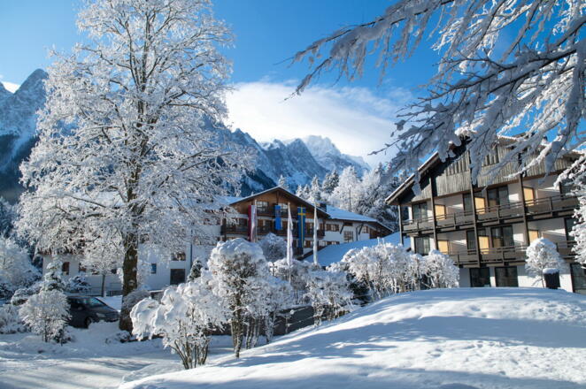 Das Hotel im Winter
