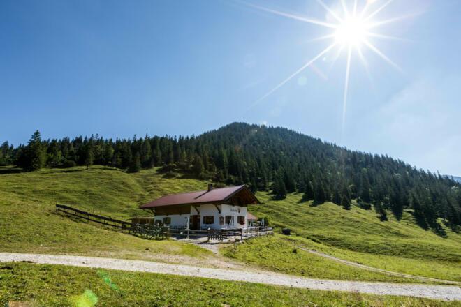 Die erste Möglichkeit zur Einkehr - die Fischbachalm