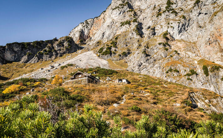 DIe Schlegelmulde befindet sich inmitten des Wandergebietes am Predigtstuhl