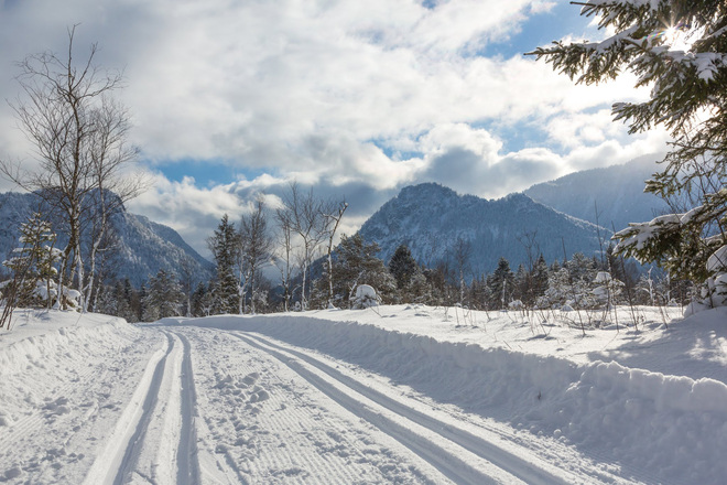 Herrliche Bedingungen beim Langlaufen in Inzell