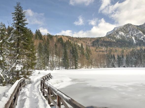 Winterwandern auf der Frillensee-Runde bei Inzell