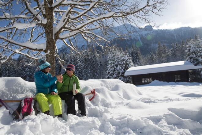 Kurze Verschnaufpause auf der Frillensee-Runde in Inzell