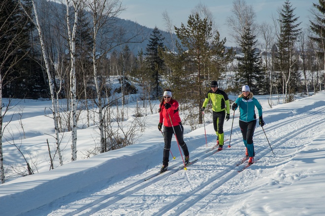 Langlaufen auf der Filzenloipe in Inzell