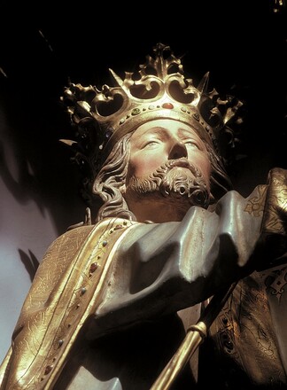 Detail aus der Figurengruppe Krönung Mariens 