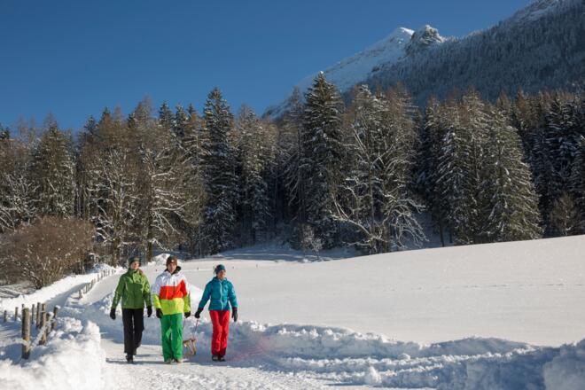 Winterwandern auf der Panorama-Runde in Inzell