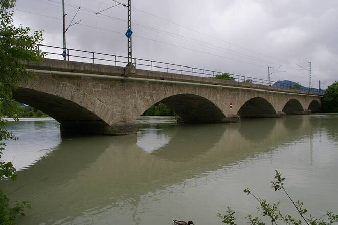 Eisenbahnbrücke über die Saalach
