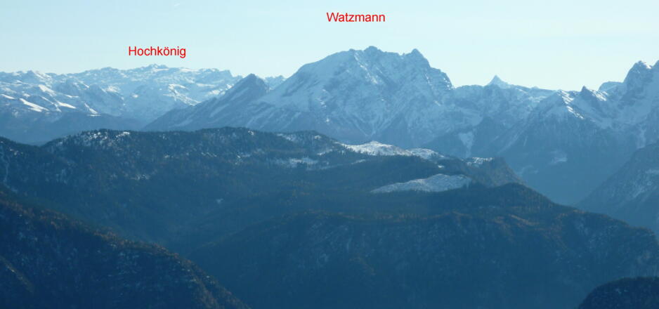Blick in die Berchtesgadener Alpen