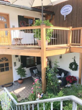 Terrasse Fewo unten Lisa überdacht