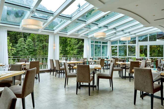 Wintergarten im Restaurant Werdenfels