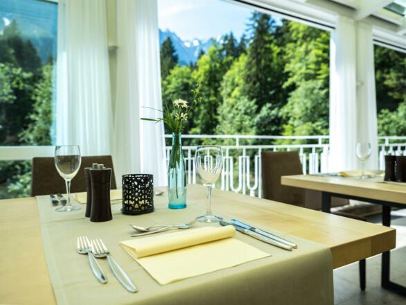 Wintergarten im Restaurant Werdenfels