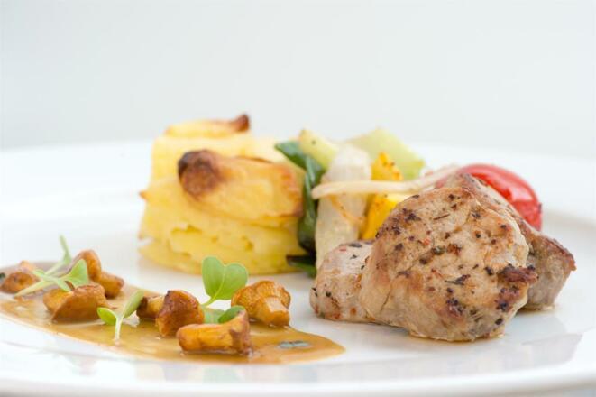 Schweinefilet mit Pfifferlingen