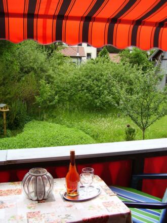 Balkon und Garten....