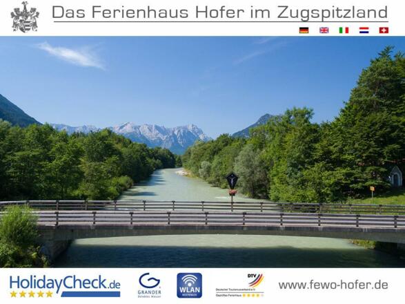 Loisachbrücke am Ferienhaus