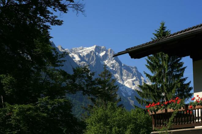 Blick zur Zugspitze