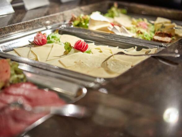 Frühstücksbuffet Aufschnittplatten