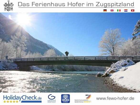 Loisachbrücke am Ferienhaus