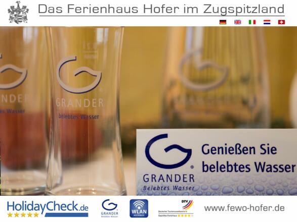 Granderwasser im Ferienhaus