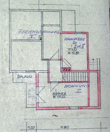 Grundriss der Ferienwohnungen