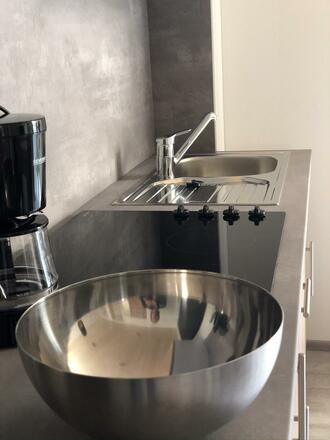 voll ausgestattete Kochzeile