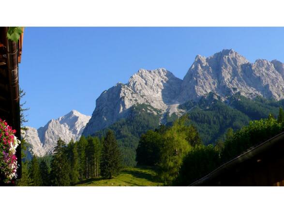 Aussicht auf das Bergpanorama