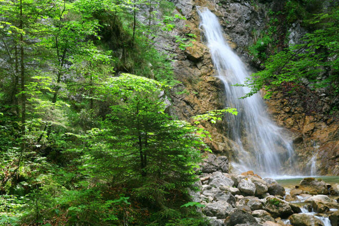 Wasserfall in der Schleifmühlklamm