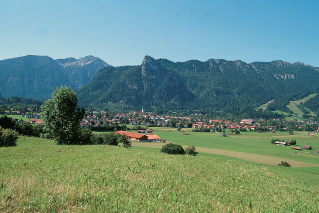 Aussicht von der Romanshöhe auf Oberammergau