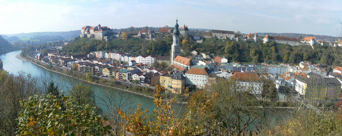 Burghausen vom Aussichtsplatz Duttendorf