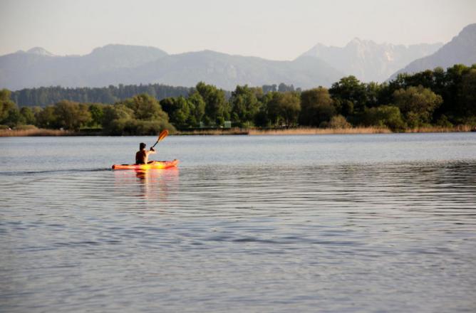 Kajak auf dem Chiemsee