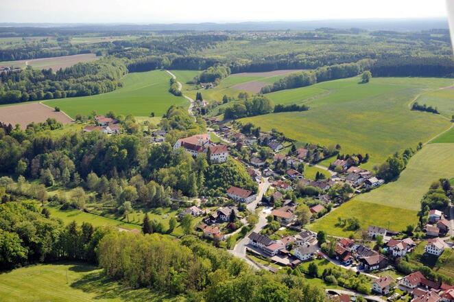 Schloss Burgrain von oben