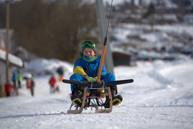 Rodellift am Zielhang