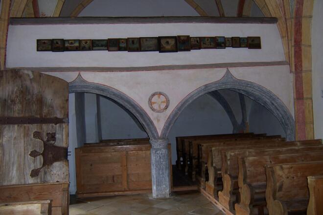 Wallfahrtskirche St. Leonhard in Gambach Innenaufnahme 