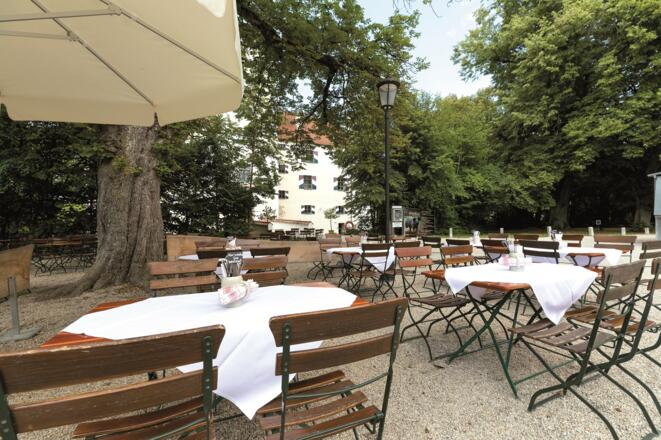 Biergarten Schlossbräu Mariakirchen