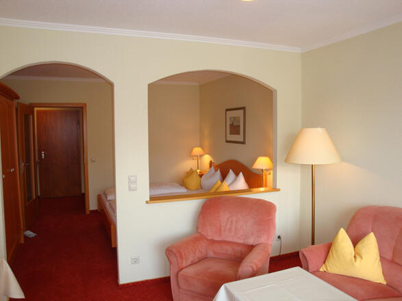 Wohnbereich Komfort-Doppelzimmer 36 m²