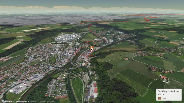 Pilgerweg im Chiemgau: Böhm.-Bayrischer Weg: Trostberg - Obing